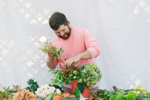 Featured Florist Cory Christopher Building a Floral Arrangement 